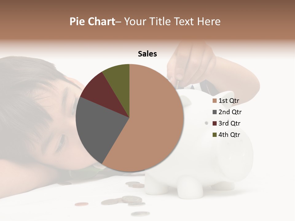 Family Sand Ocean PowerPoint Template