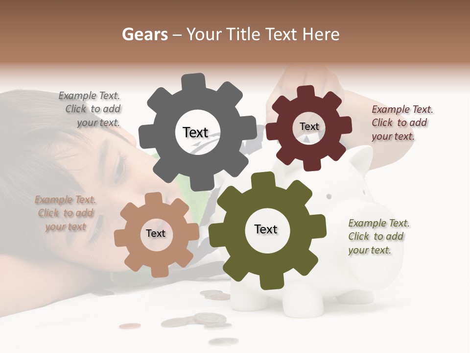 Family Sand Ocean PowerPoint Template