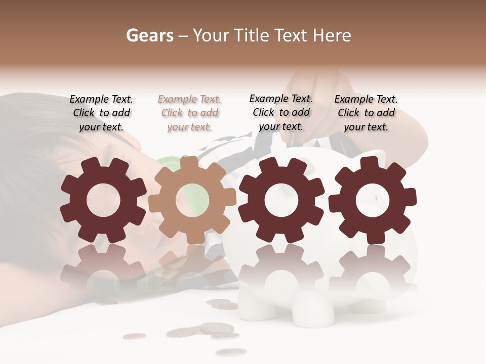 Family Sand Ocean PowerPoint Template