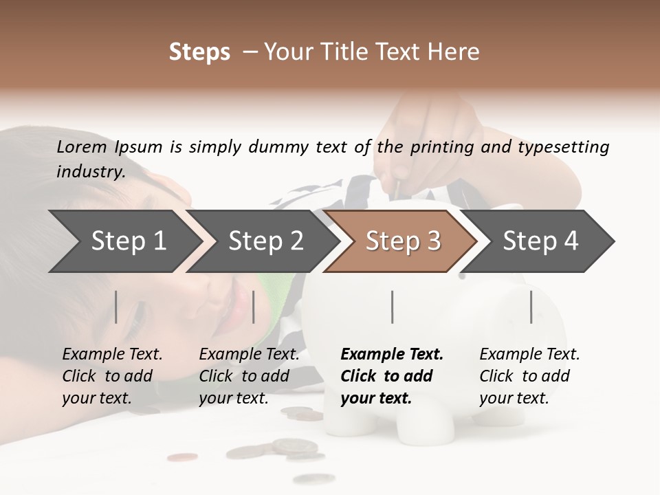 Family Sand Ocean PowerPoint Template