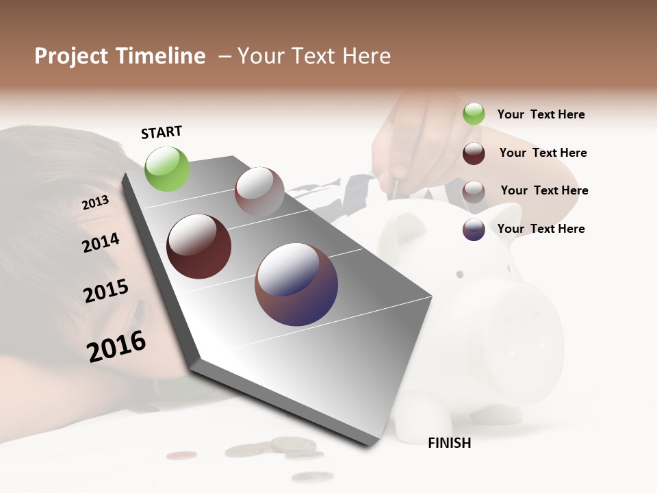 Family Sand Ocean PowerPoint Template