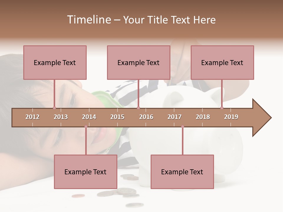 Family Sand Ocean PowerPoint Template