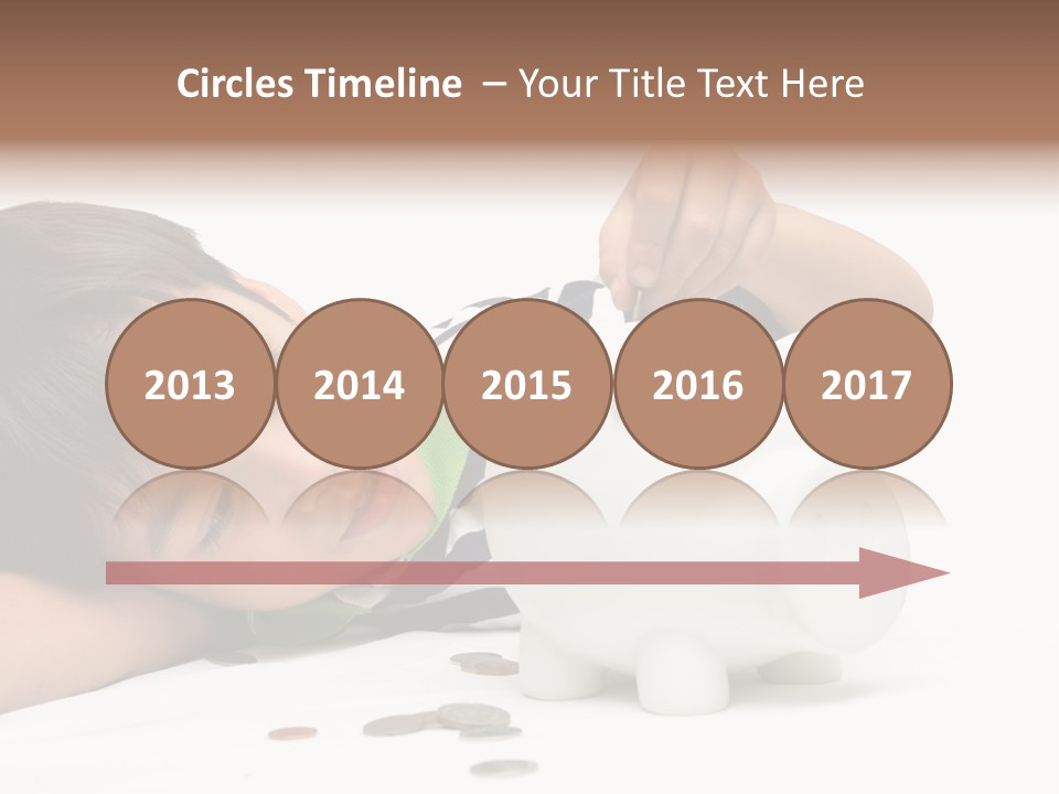 Family Sand Ocean PowerPoint Template