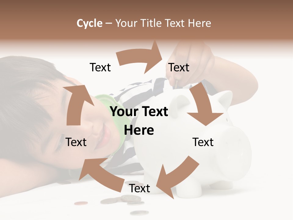 Family Sand Ocean PowerPoint Template