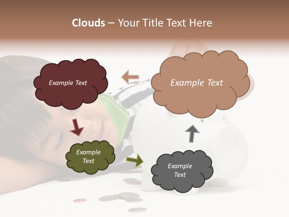 Family Sand Ocean PowerPoint Template