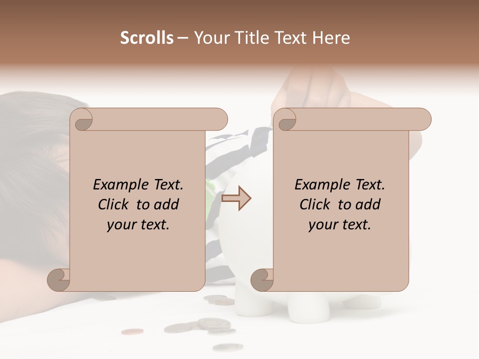 Family Sand Ocean PowerPoint Template