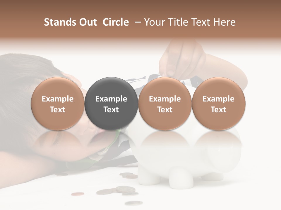 Family Sand Ocean PowerPoint Template