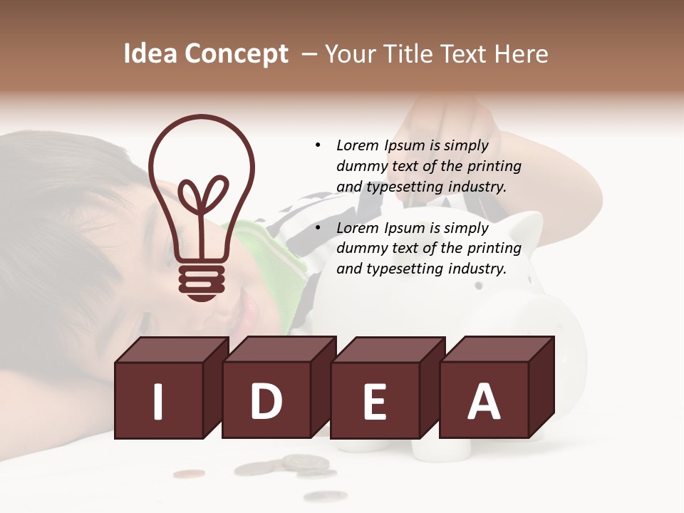 Family Sand Ocean PowerPoint Template