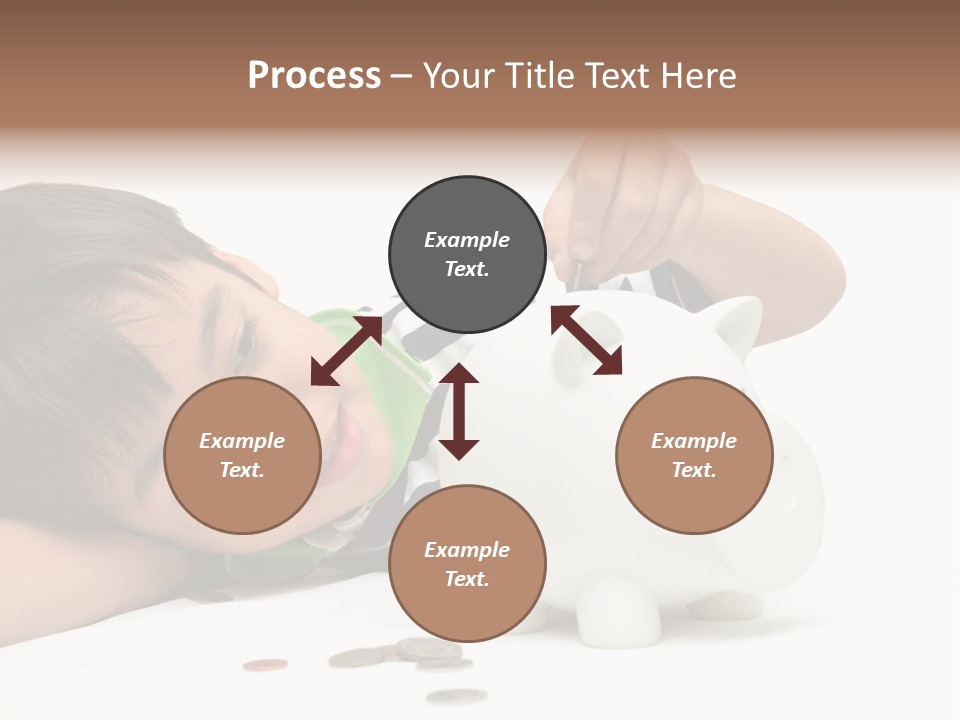 Family Sand Ocean PowerPoint Template