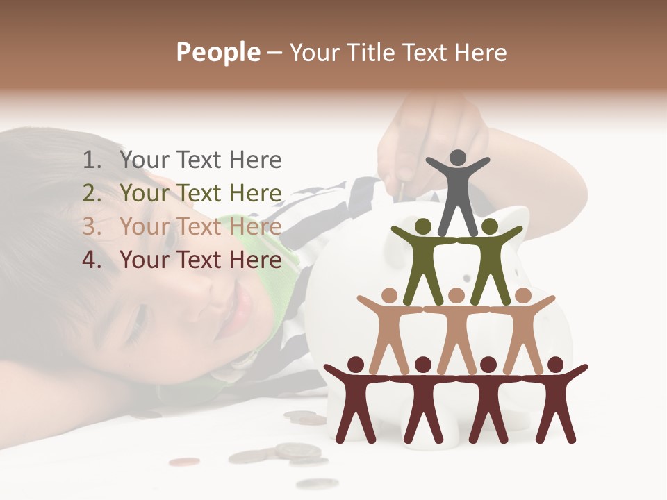 Family Sand Ocean PowerPoint Template