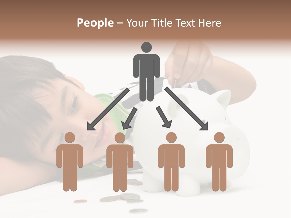 Family Sand Ocean PowerPoint Template