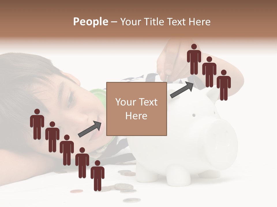 Family Sand Ocean PowerPoint Template