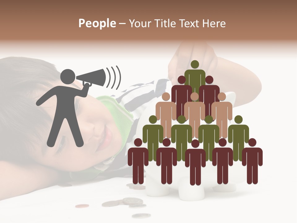 Family Sand Ocean PowerPoint Template