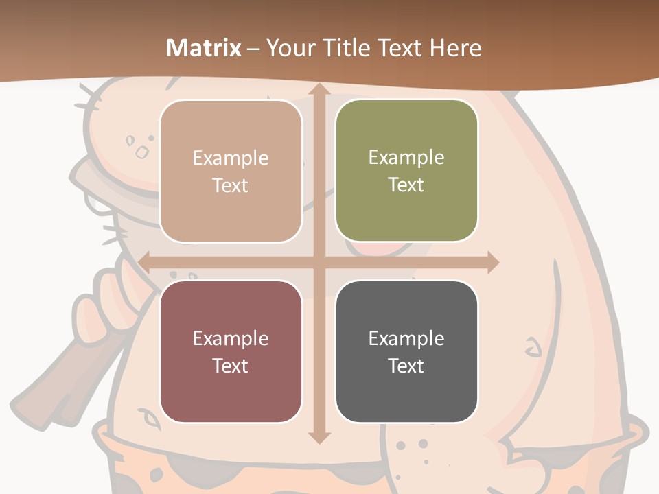 Water Standing Pensioner PowerPoint Template