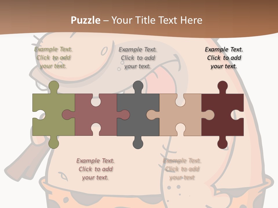 Water Standing Pensioner PowerPoint Template