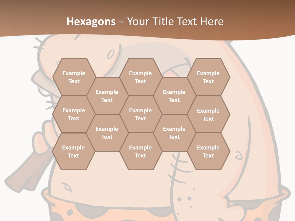 Water Standing Pensioner PowerPoint Template