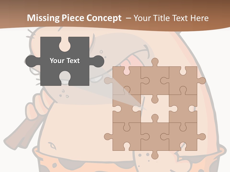 Water Standing Pensioner PowerPoint Template