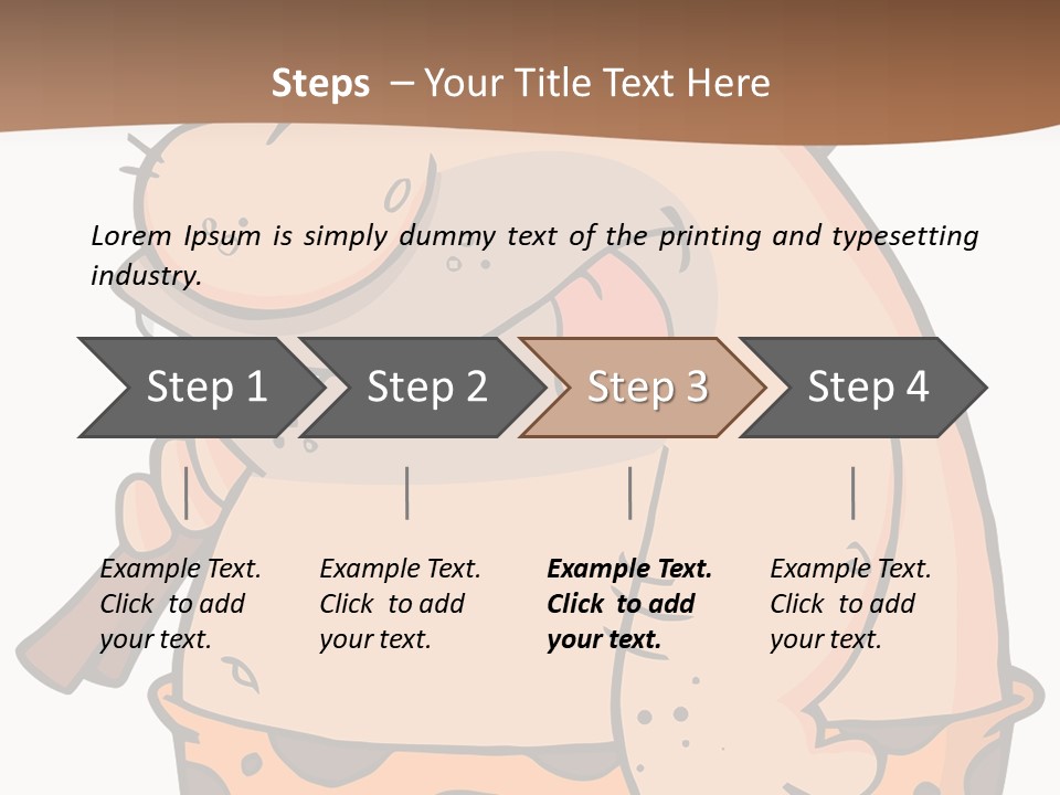 Water Standing Pensioner PowerPoint Template