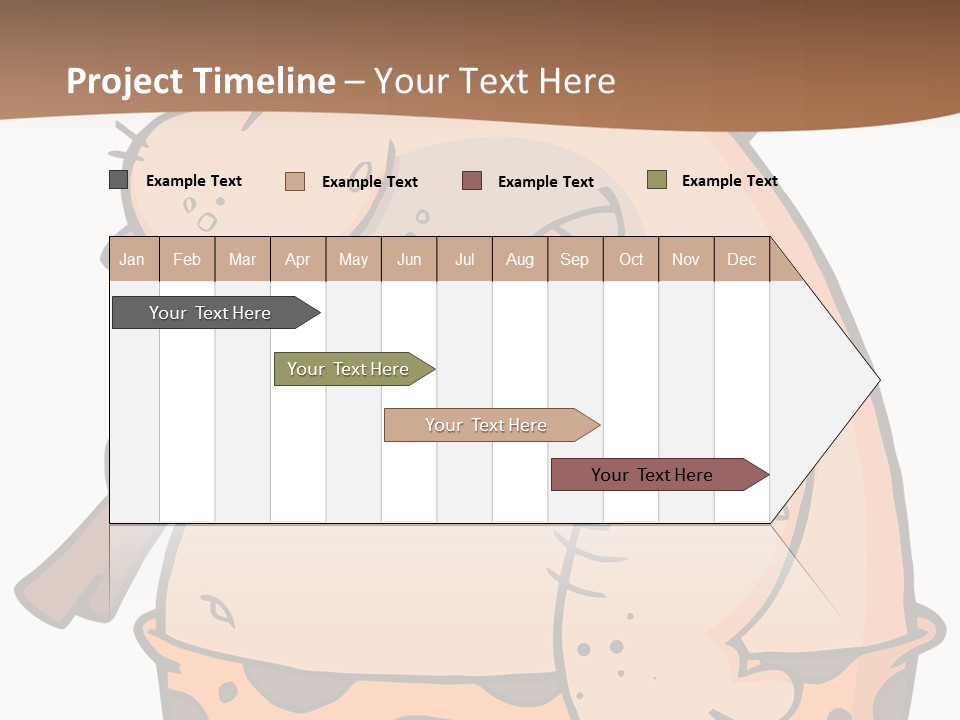 Water Standing Pensioner PowerPoint Template