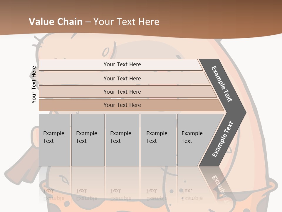 Water Standing Pensioner PowerPoint Template