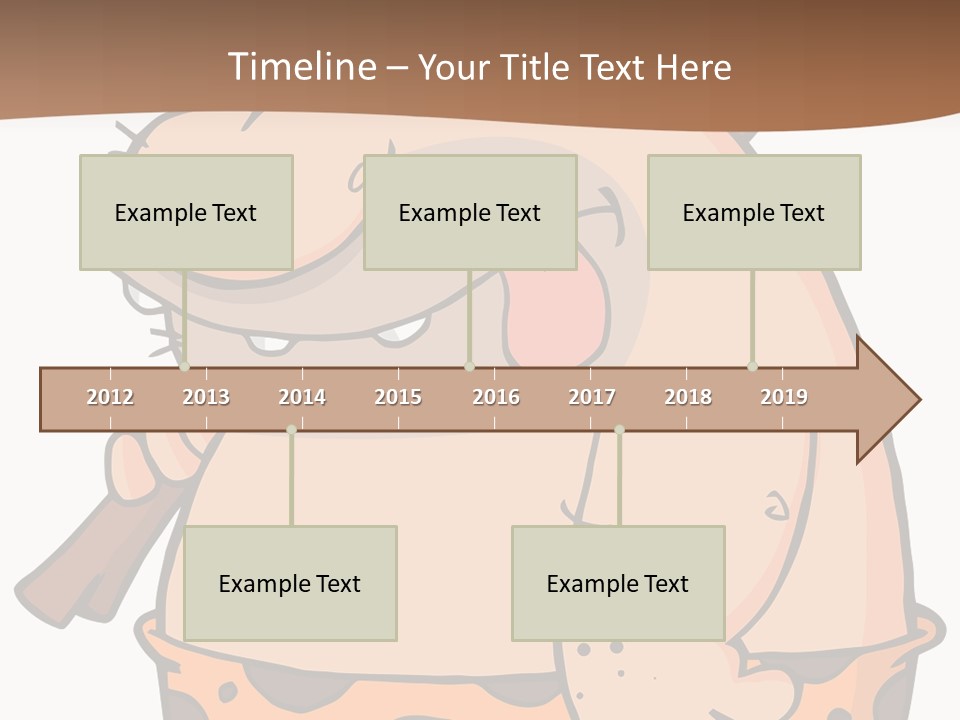 Water Standing Pensioner PowerPoint Template