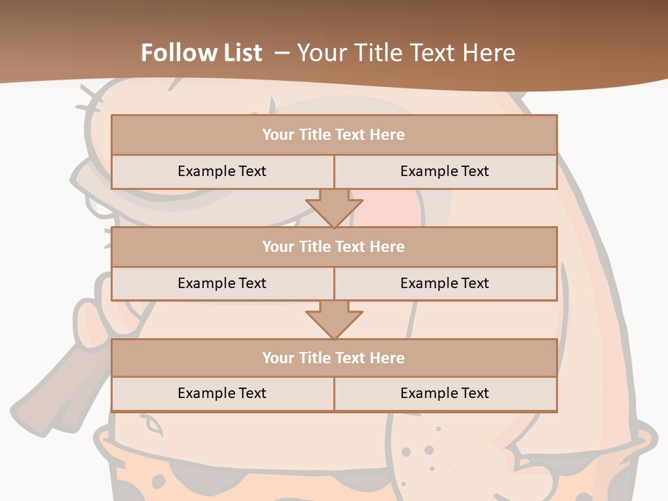 Water Standing Pensioner PowerPoint Template