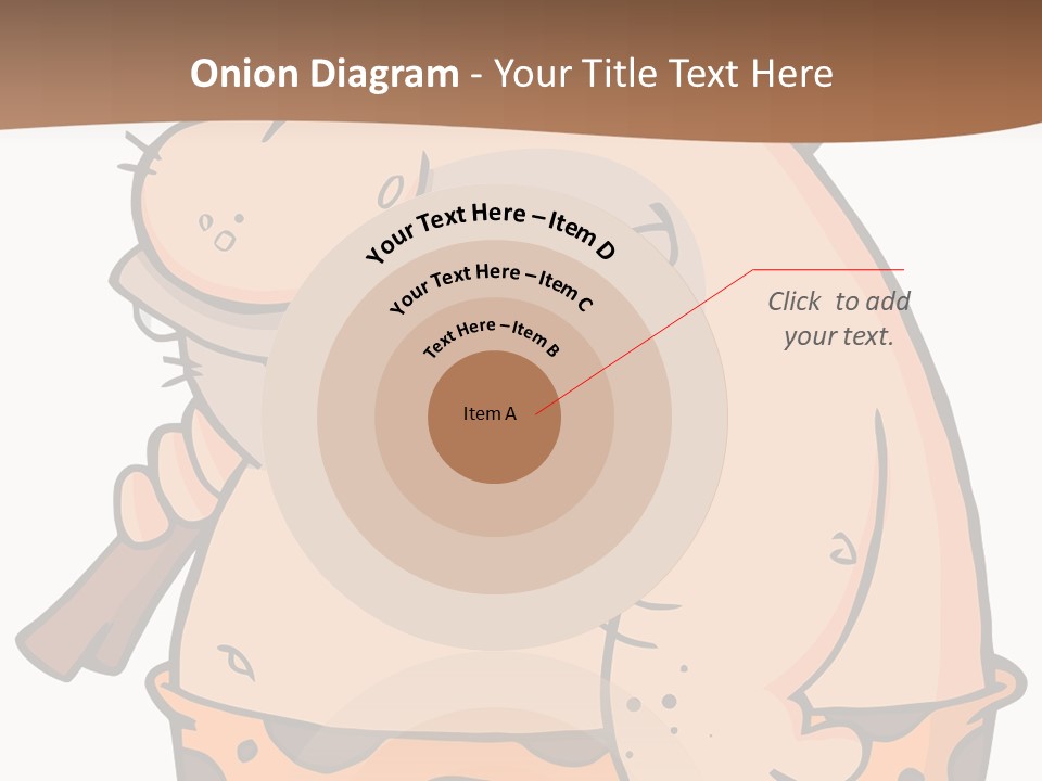 Water Standing Pensioner PowerPoint Template