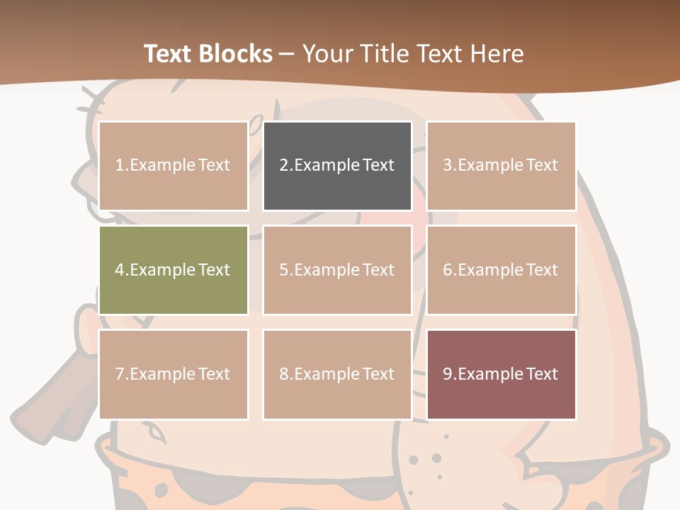 Water Standing Pensioner PowerPoint Template