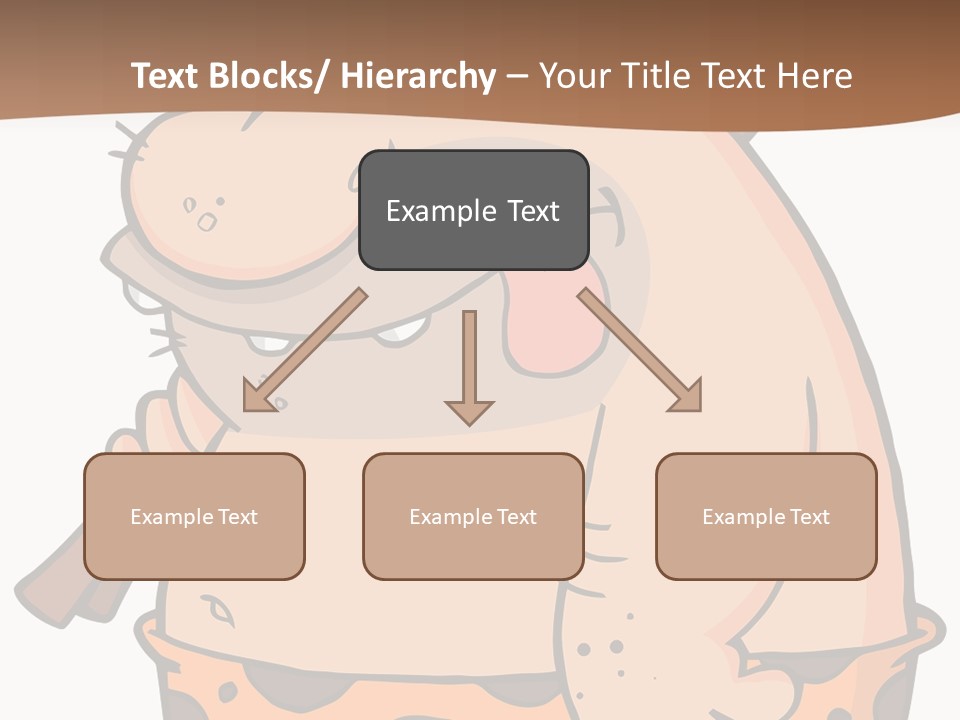 Water Standing Pensioner PowerPoint Template