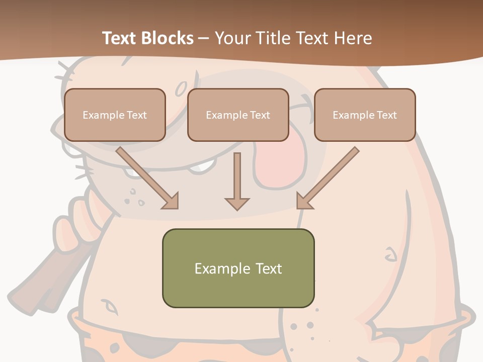 Water Standing Pensioner PowerPoint Template