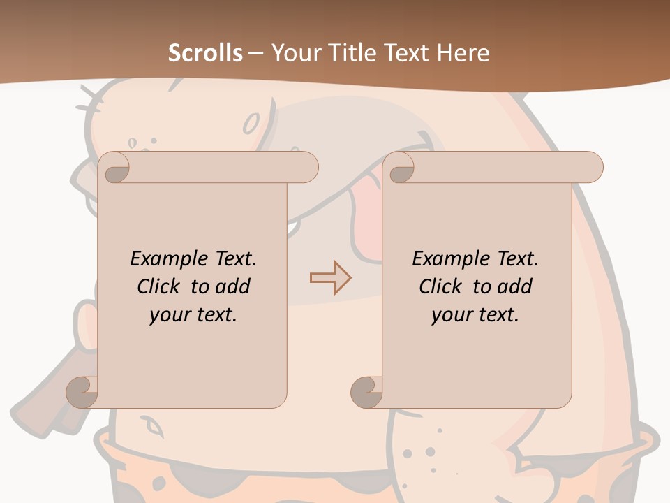 Water Standing Pensioner PowerPoint Template