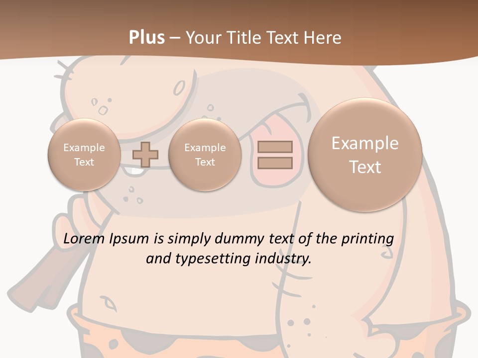 Water Standing Pensioner PowerPoint Template