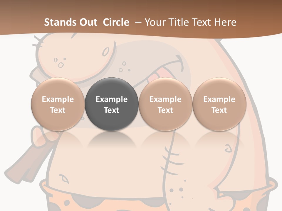 Water Standing Pensioner PowerPoint Template