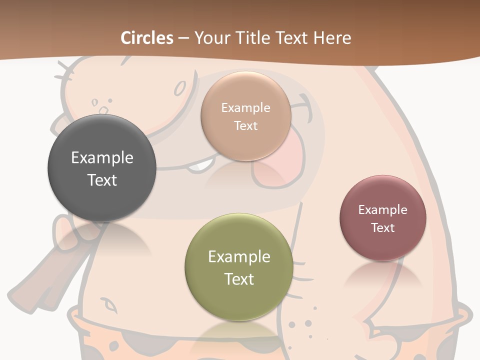 Water Standing Pensioner PowerPoint Template