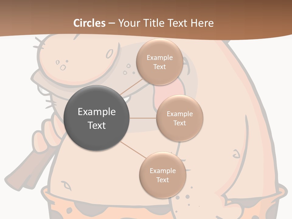 Water Standing Pensioner PowerPoint Template