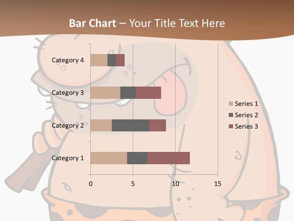 Water Standing Pensioner PowerPoint Template