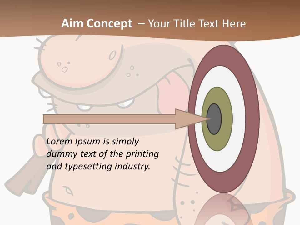 Water Standing Pensioner PowerPoint Template