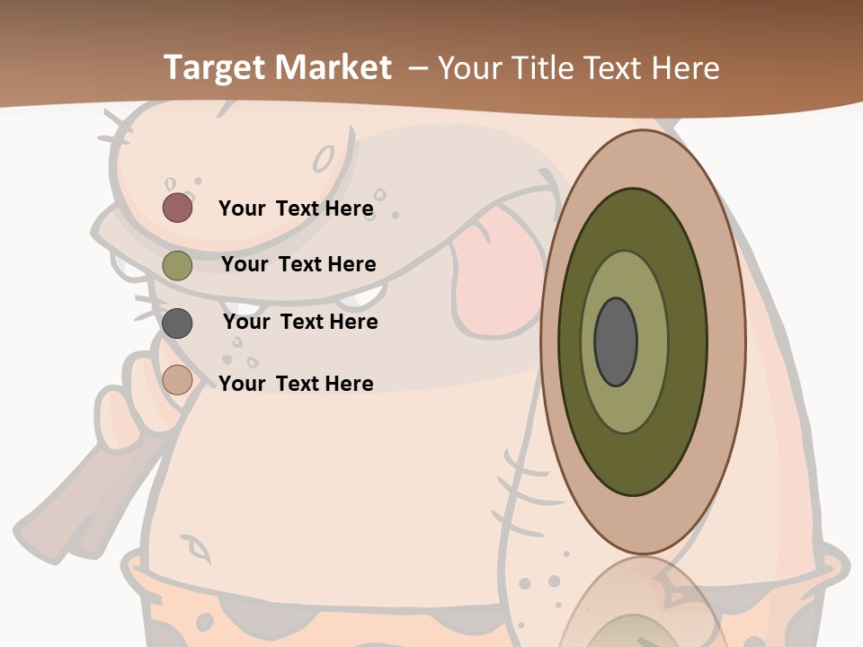 Water Standing Pensioner PowerPoint Template