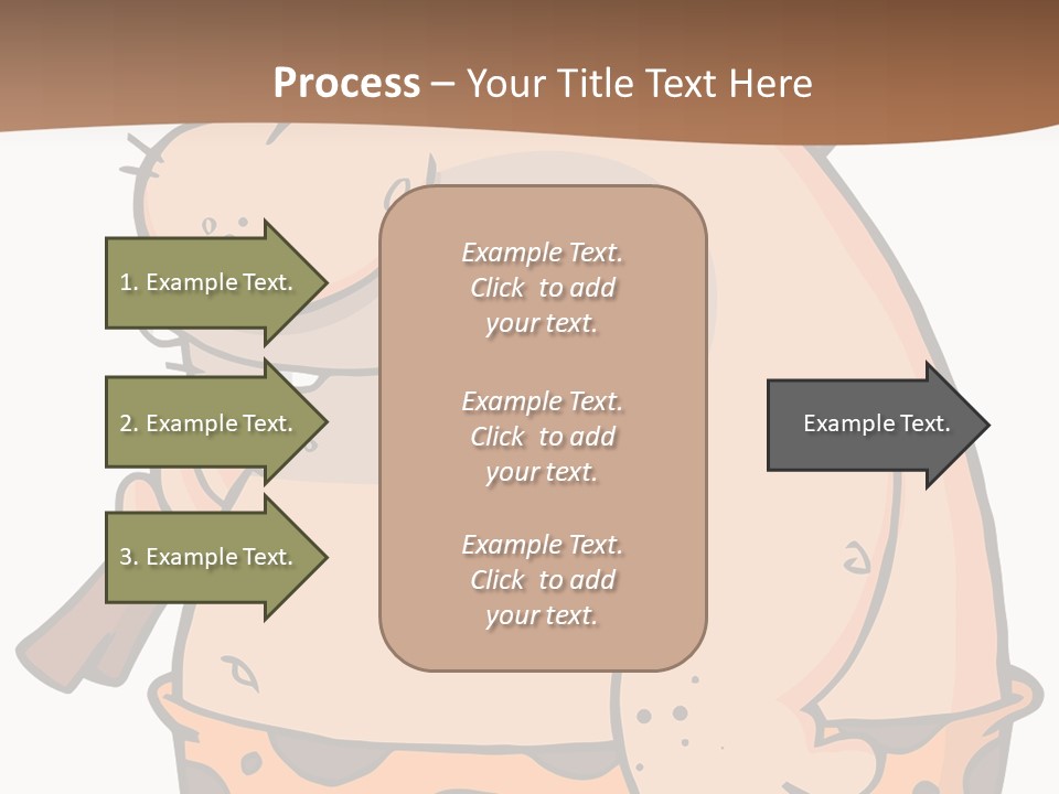 Water Standing Pensioner PowerPoint Template