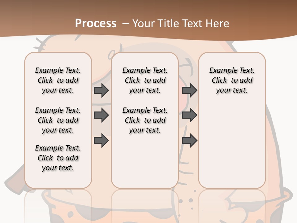 Water Standing Pensioner PowerPoint Template