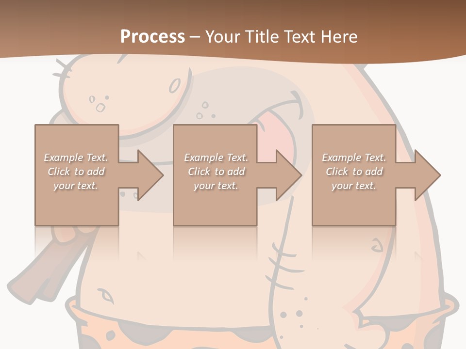 Water Standing Pensioner PowerPoint Template