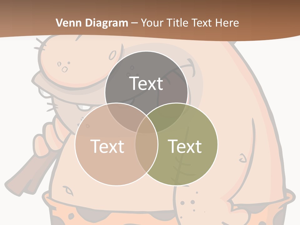 Water Standing Pensioner PowerPoint Template