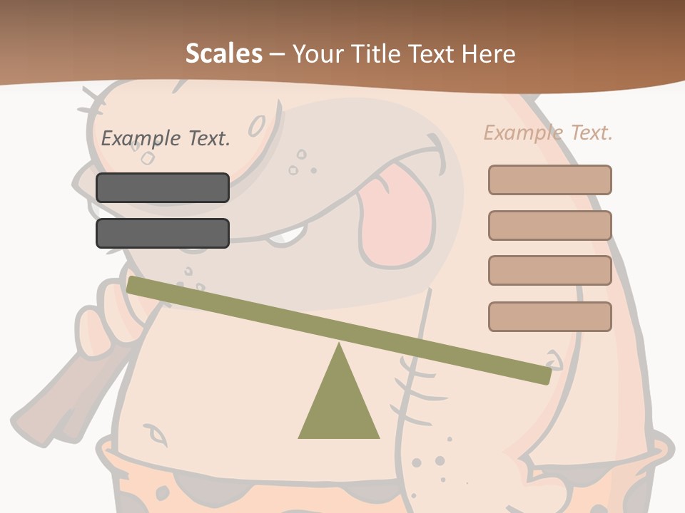 Water Standing Pensioner PowerPoint Template