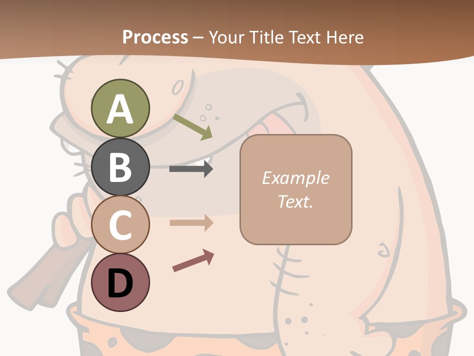 Water Standing Pensioner PowerPoint Template