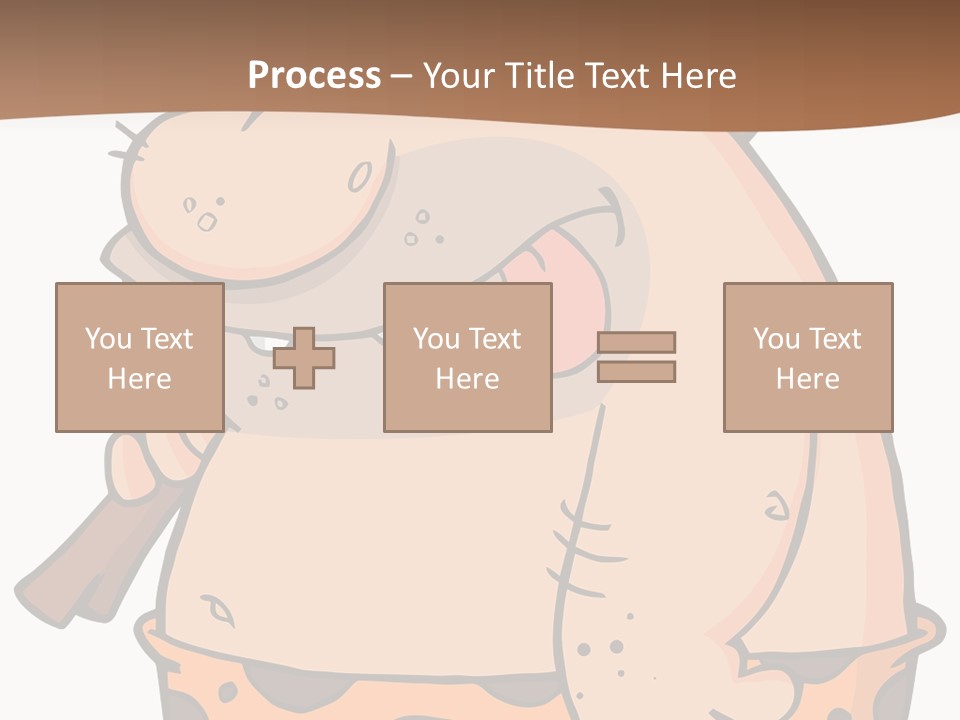 Water Standing Pensioner PowerPoint Template