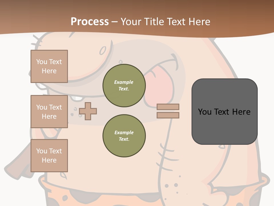 Water Standing Pensioner PowerPoint Template
