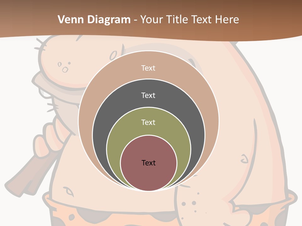 Water Standing Pensioner PowerPoint Template