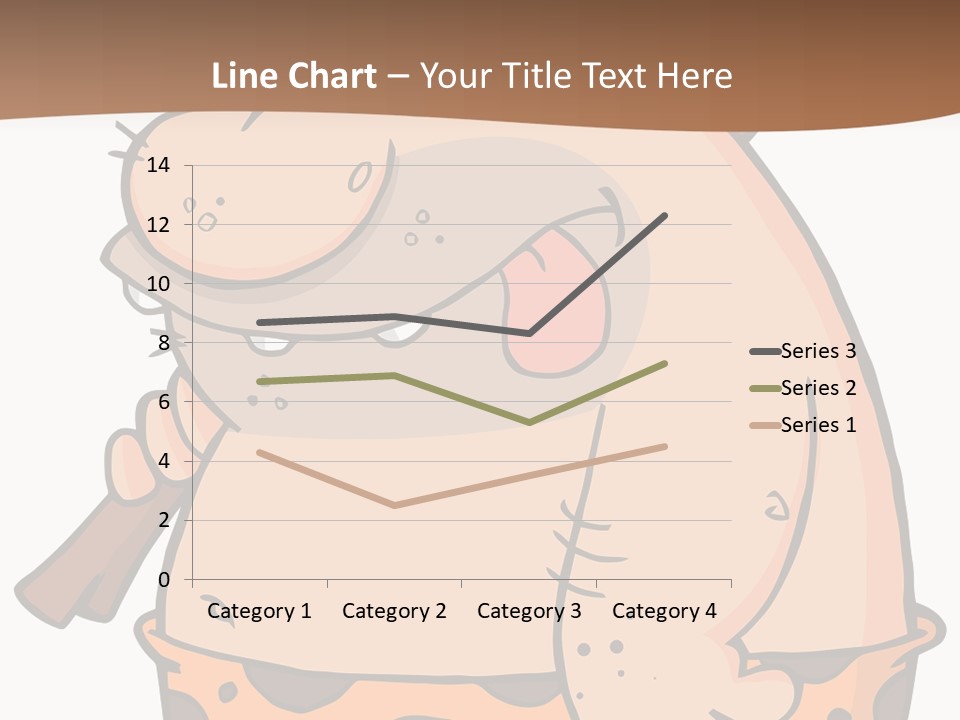 Water Standing Pensioner PowerPoint Template