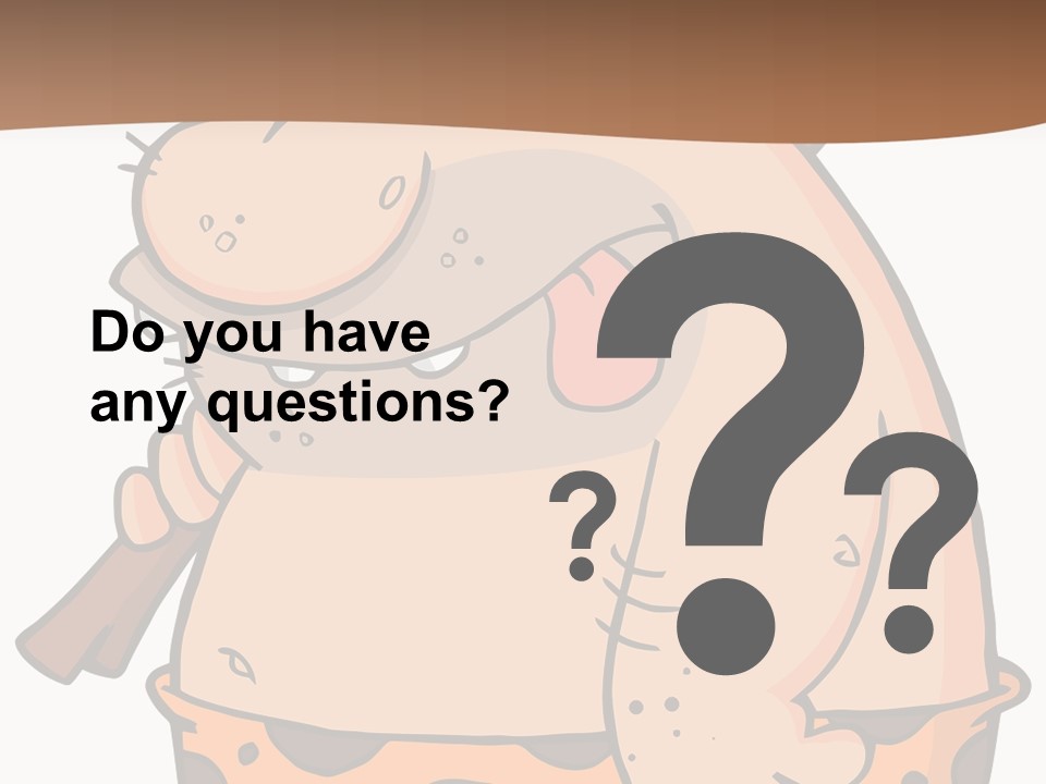 Water Standing Pensioner PowerPoint Template