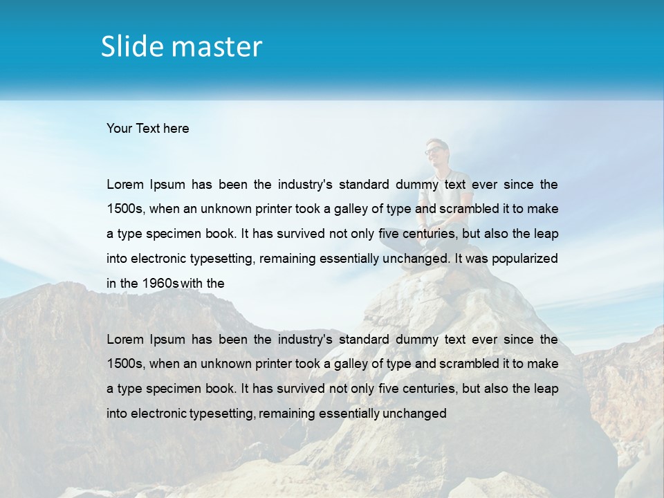 Sunset Calm Older PowerPoint Template